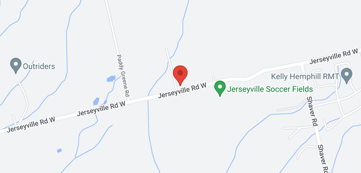 map of 867 JERSEYVILLE Road W